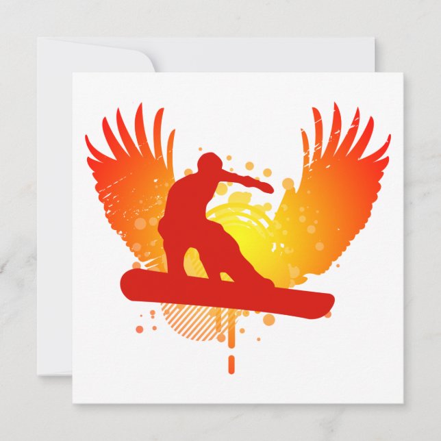hi-fi snowboarder invitation (Front)