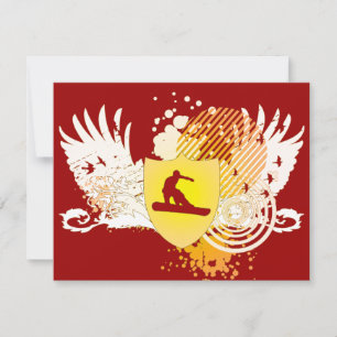 hi-fi snowboarder invitation