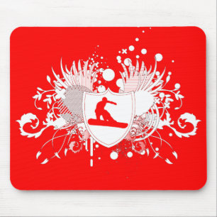hi-fi snowboarding. mouse pad