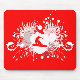 hi-fi snowboarding. mouse pad