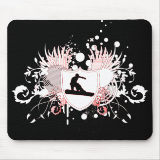 hi-fi snowboarding. mouse pad