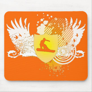 hi-fi snowboarding. mouse pad