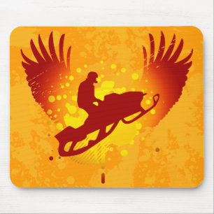 hi-fi snowmobiling mouse pad