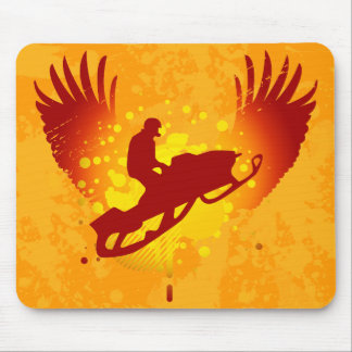 hi-fi snowmobiling mouse pad