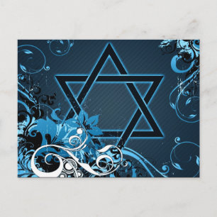 hi-fi star of david postcard