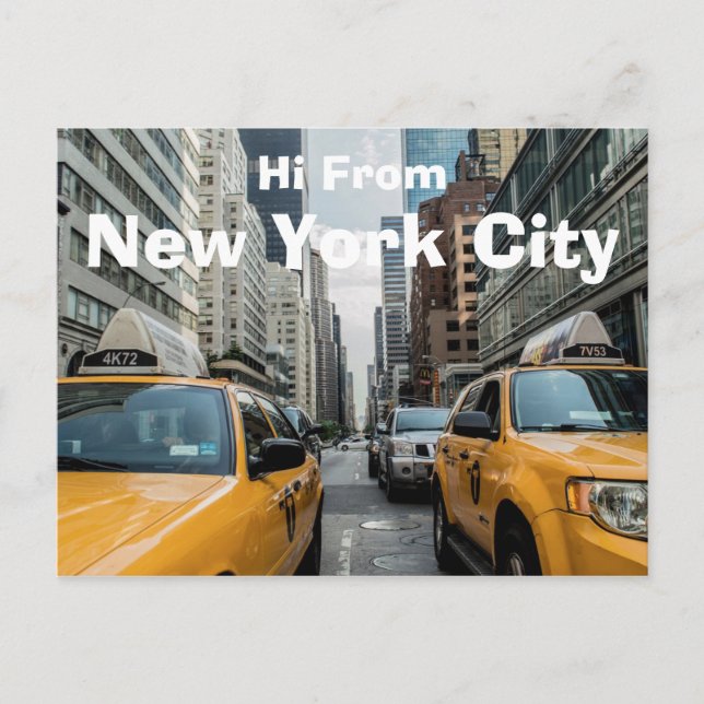 Hi From New York City Postcard (Front)