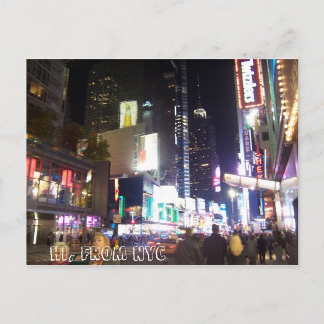 Hi, from NYC Postcard (Front)