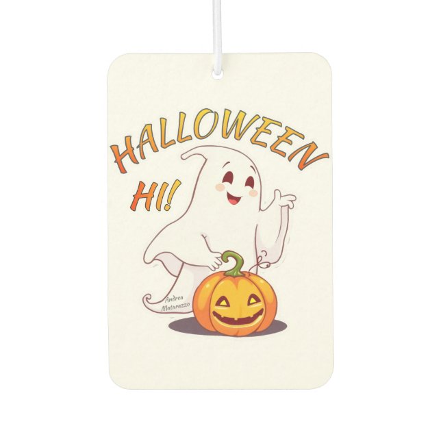 Hi ! Halloween Air Freshener (Front)