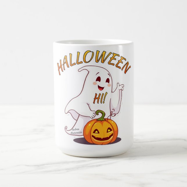 Hi ! Halloween Coffee Mug (Center)