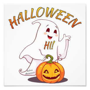 Hi ! Halloween Photo Print