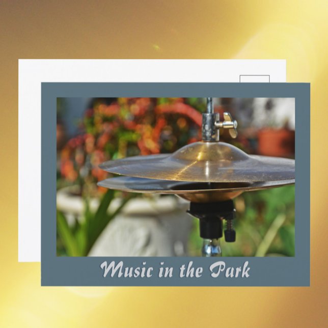 Hi-Hat Cymbals Music in the Park Photographic Postcard (Creator Uploaded)