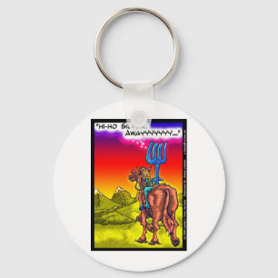 Hi Ho Silver? Fun Lone Ranger Parody Cartoon Gifts Keychain