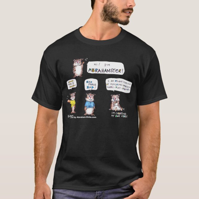 Hi, I'm Abrahamster Dark T-Shirt Apparel (Front)
