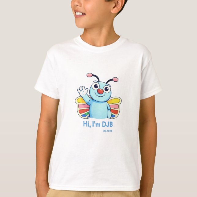 Hi, I'm DJB 2 T-Shirt (Front)