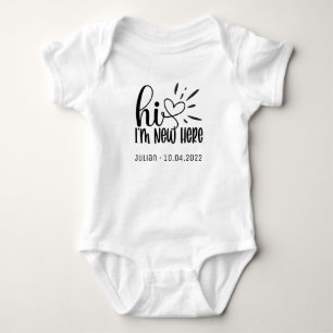 Hi I'm new here Baby Bodysuit