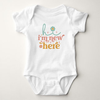 Hi I'm New Here Baby Bodysuit