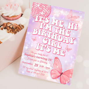 Hi It's Me In My Birthday Era 16th Birthday Invitation