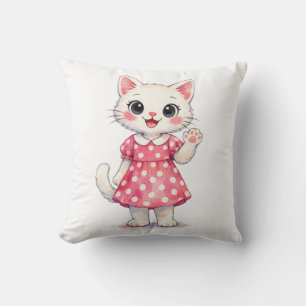 Hi Kitty! Throw Pillow