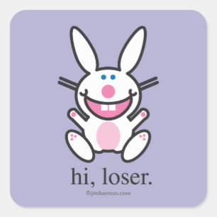 Hi Loser Square Sticker