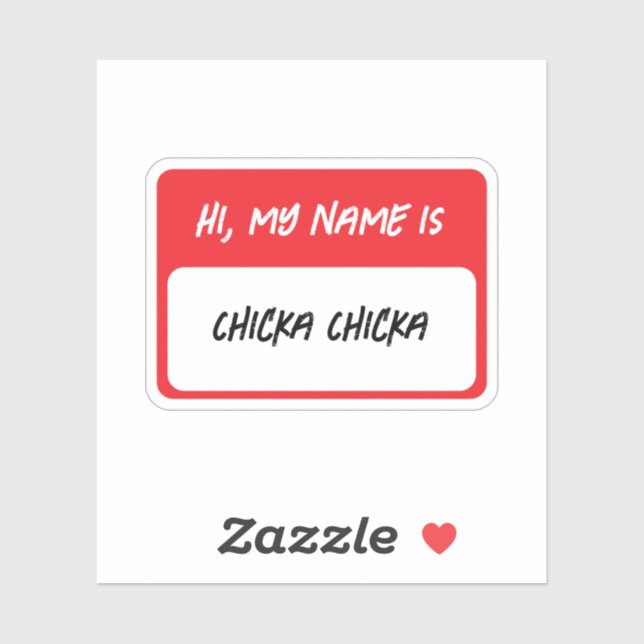 Hi, My Name Is Chicka Chicka… (Sheet)
