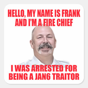 Hi My Name Is Frank  Square Sticker