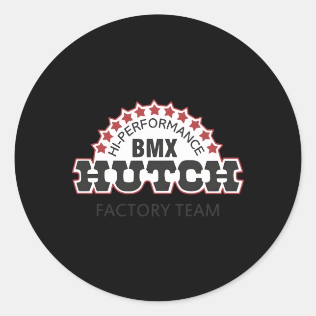 Hi-Perforce Bmx Hutch Classic Round Sticker (Front)