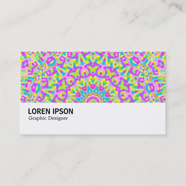 Hi-Phi - 0122 - Colourful Kaleidoscope Business Card (Front)