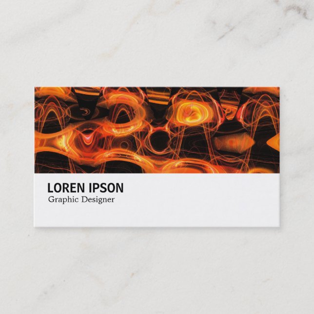 Hi-Phi - 0133 - Abstract Flame Business Card (Front)