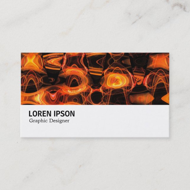 Hi-Phi - 0134 - Abstract Flame 02 Business Card (Front)