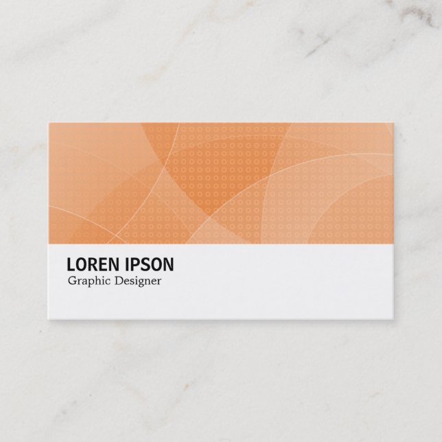 Hi-Phi - 0172 - Curves - Orange Business Card (Front)
