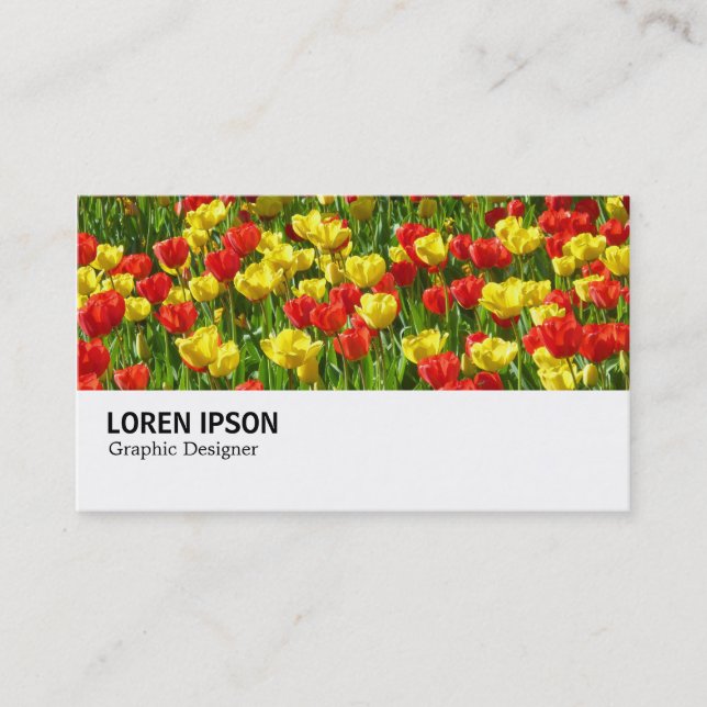 Hi-Phi - 0190 - Sea of Tulips III Business Card (Front)