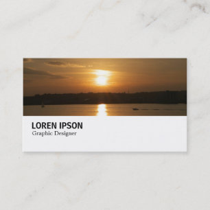Hi-Phi - 0252 - Sunset over Cardiff Bay Business Card