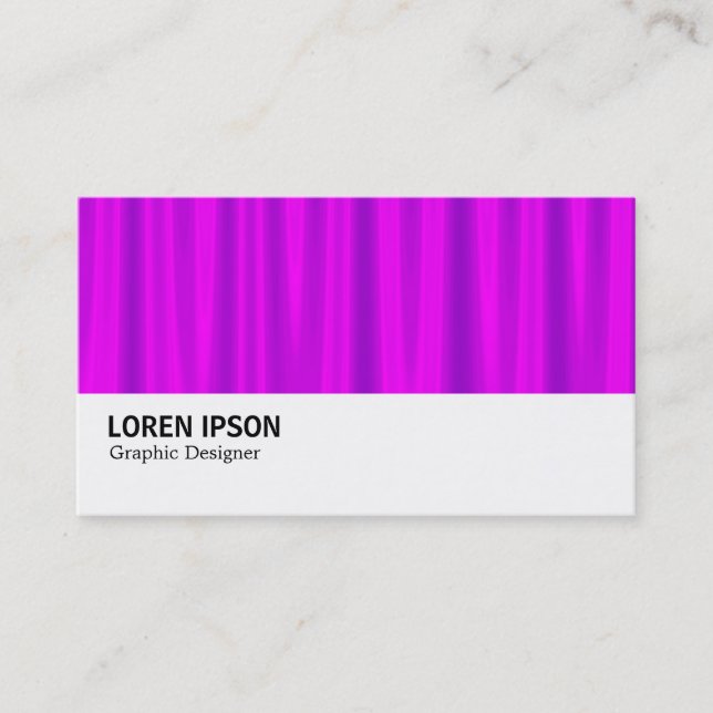 Hi-Phi - 027 - Purple Satin Business Card (Front)