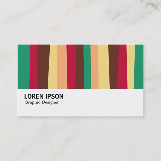 Hi-Phi - 0289 - Irregular Stripes Business Card (Front)