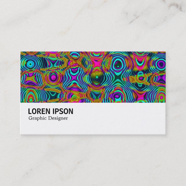 Hi-Phi - 0305 - Fractal Abstract 191111a Business Card (Front)