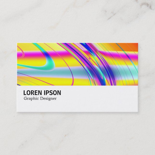 Hi-Phi - 0309 - Fractal Abstract 061012f Business Card (Front)