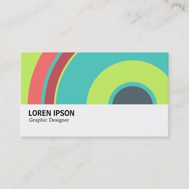 Hi-Phi - 0319 - Colourful  Circle 04 Business Card (Front)