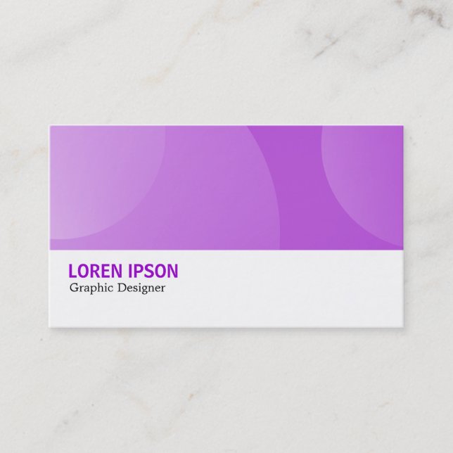 Hi-Phi - 067 - Purple Bubbles Business Card (Front)