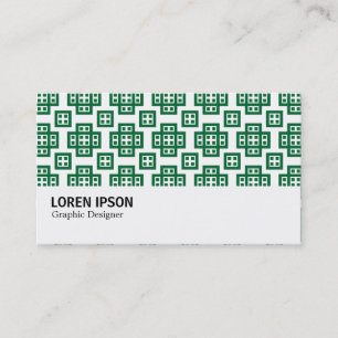 Hi-Phi - Geometric 030614 - Forest Green Business Card