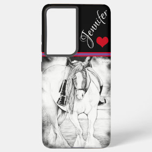 Hi-Point with Red Heart (purple/black border) Samsung Galaxy Case