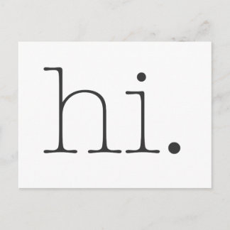 hi. postcard