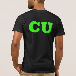 Hi See You Custom Typography Bright Green Funny T-Shirt