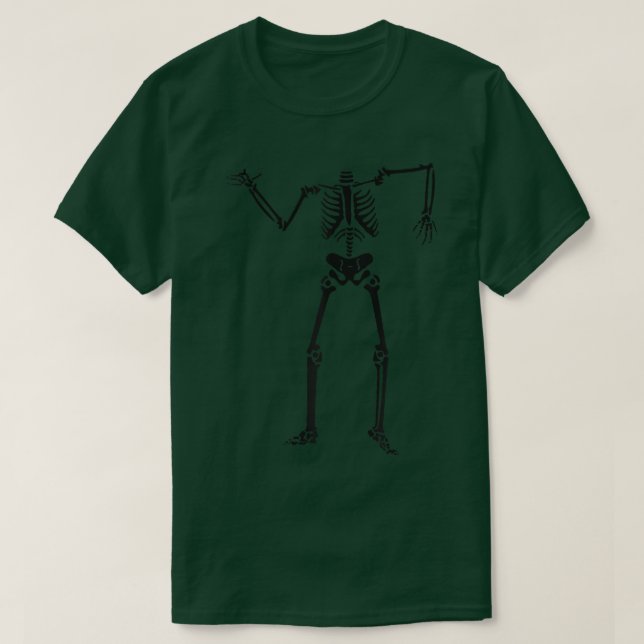 Hi Skeleton Halloween Graphic Tee  (Design Front)