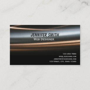 Hi Tech Bronze Wave Business Card