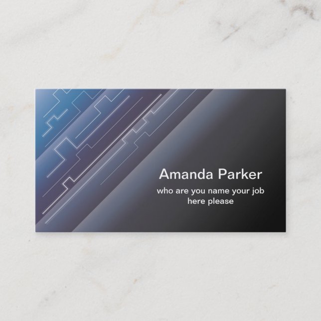 hi tech business card (Front)