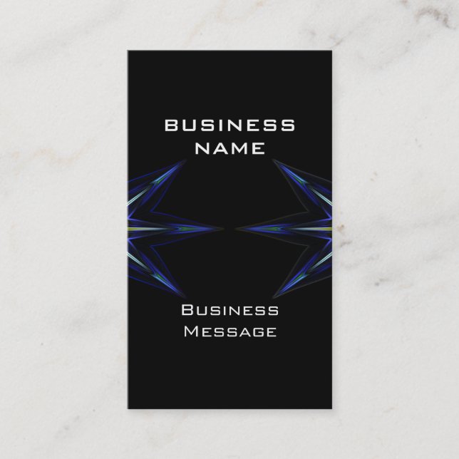 Hi Tech Futuristic Business Card Template (Front)