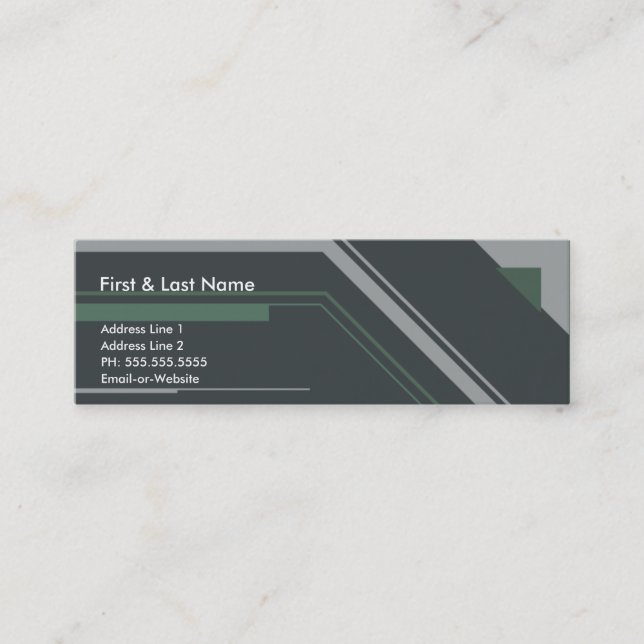 hi-tech professional  : mini business card (Front)