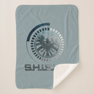 Hi-Tech S.H.I.E.L.D. Logo Sherpa Blanket