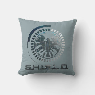 Hi-Tech S.H.I.E.L.D. Logo Throw Pillow