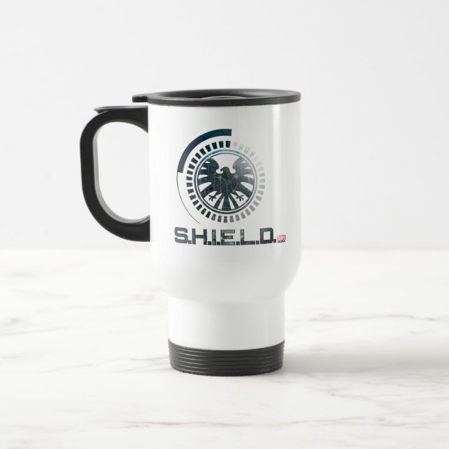 Hi-Tech S.H.I.E.L.D. Logo Travel Mug (Left)